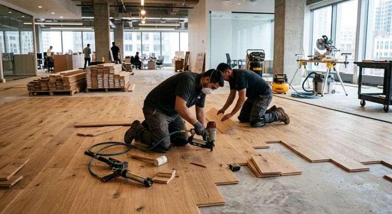 Our team working on Flooring Service projects in Phillipsburg, NJ